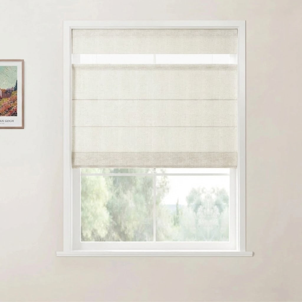 Harper Custom Top Down Bottom Up Roman Shades: Precision Light & Privacy Control