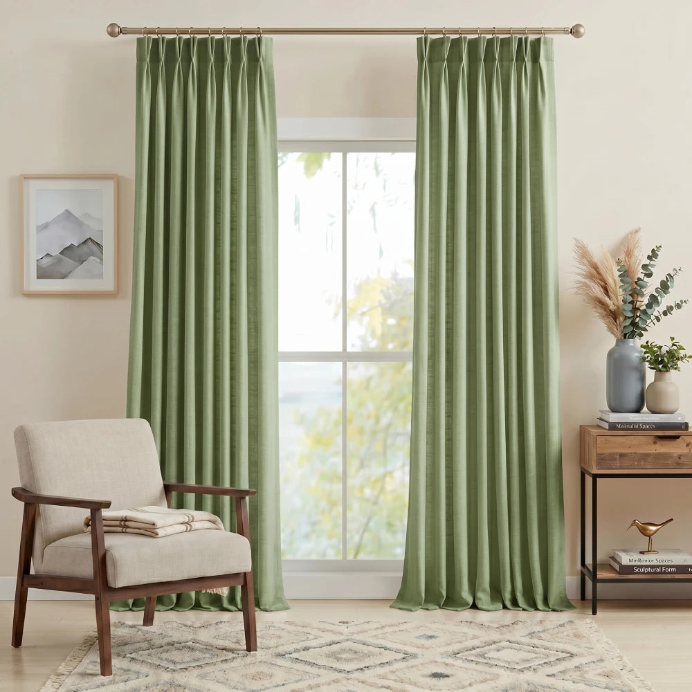 Harper Premium Custom Pinch Pleat Linen Curtains