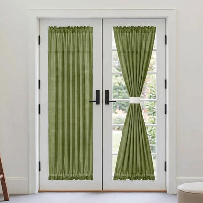 Custom French Door Curtains