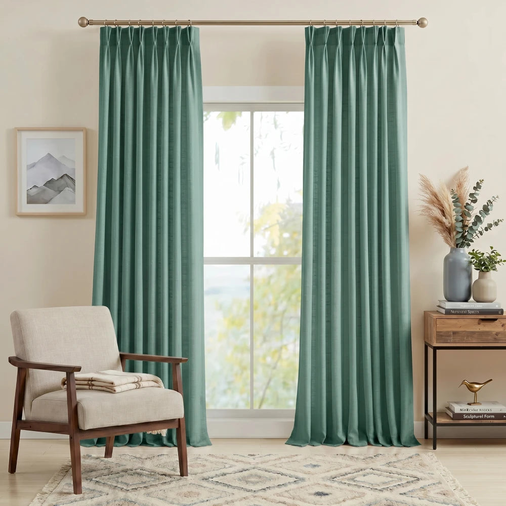 Harper Premium Custom Pinch Pleat Linen Curtains