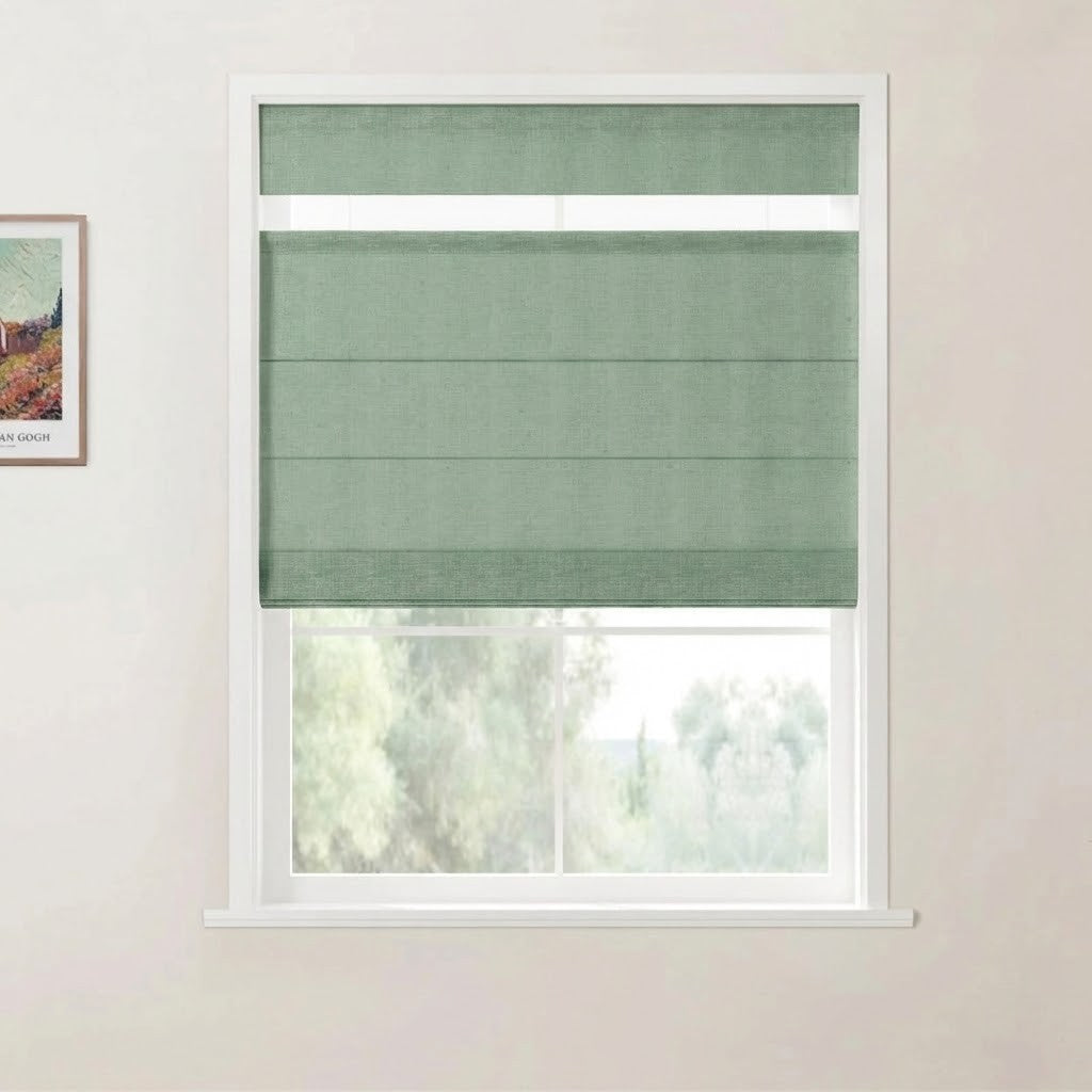 Harper Custom Top Down Bottom Up Roman Shades: Precision Light & Privacy Control