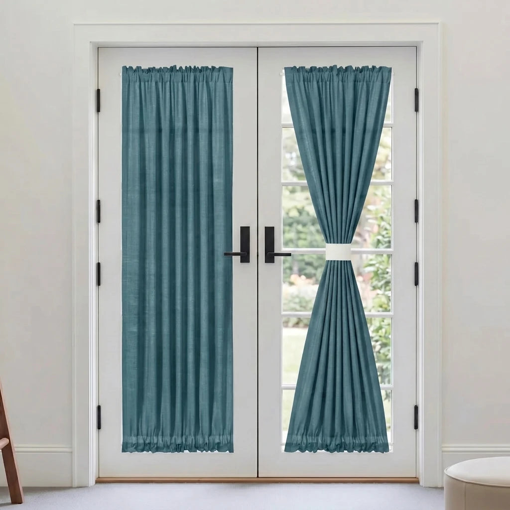 Custom French Door Curtains