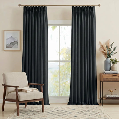 Harper Premium Custom Pinch Pleat Linen Curtains