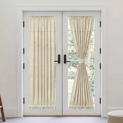 Custom French Door Curtains