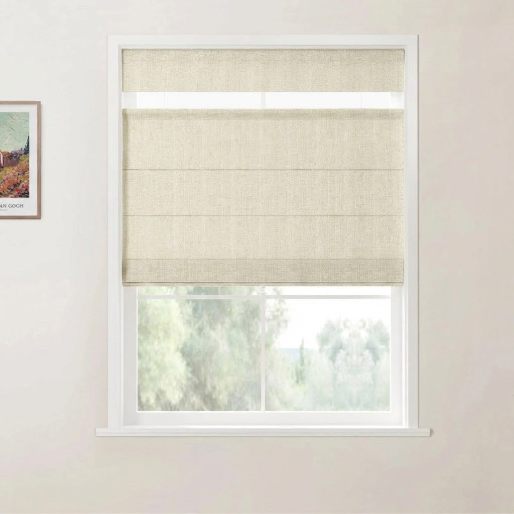 Harper Custom Top Down Bottom Up Roman Shades: Precision Light & Privacy Control