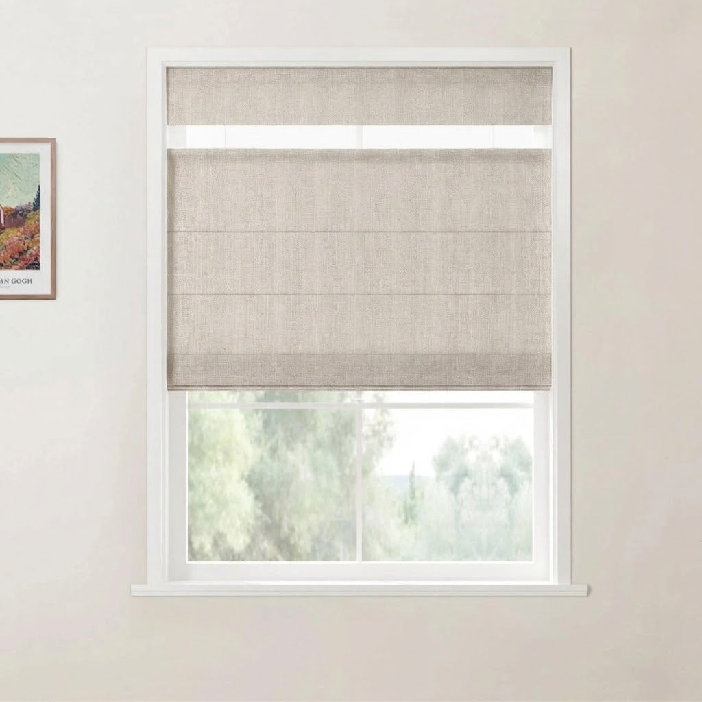 Harper Custom Top Down Bottom Up Roman Shades: Precision Light & Privacy Control