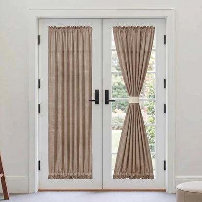 Custom French Door Curtains