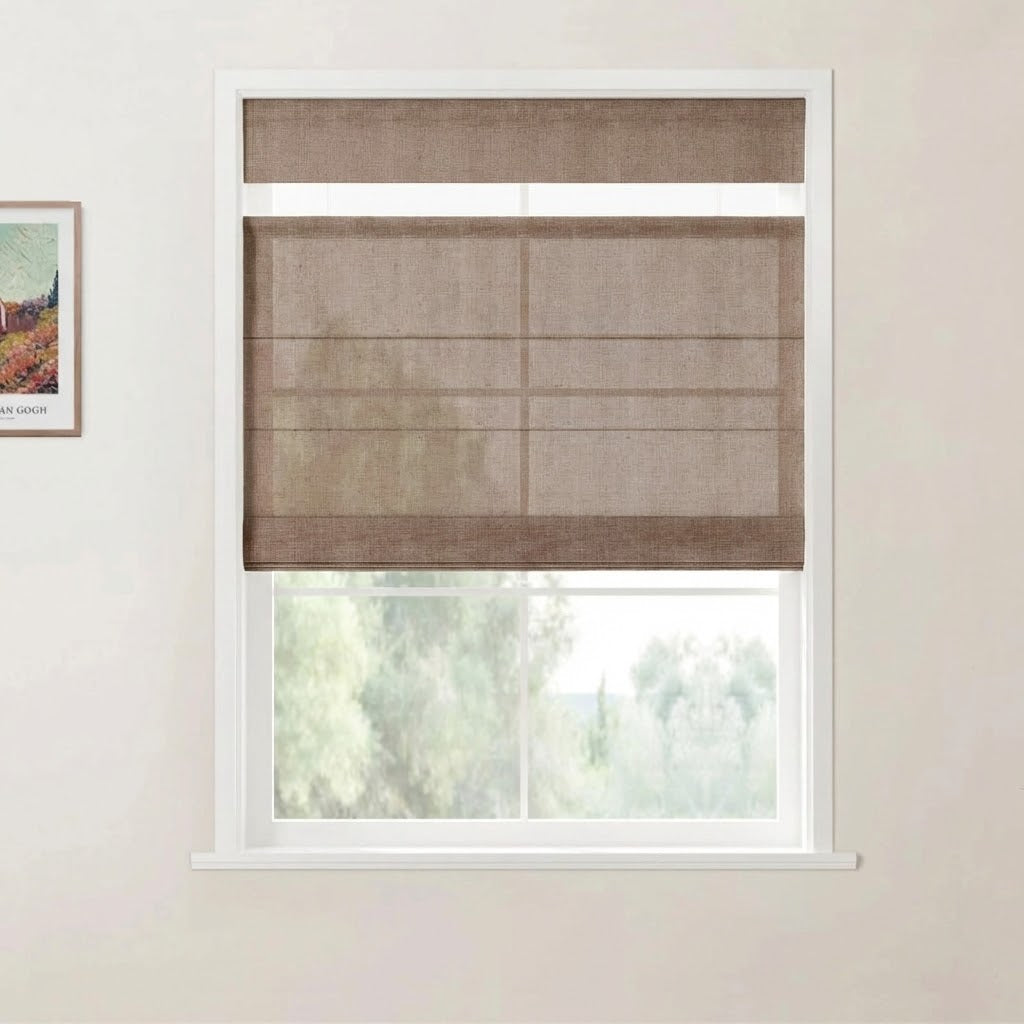 Harper Custom Top Down Bottom Up Roman Shades: Precision Light & Privacy Control