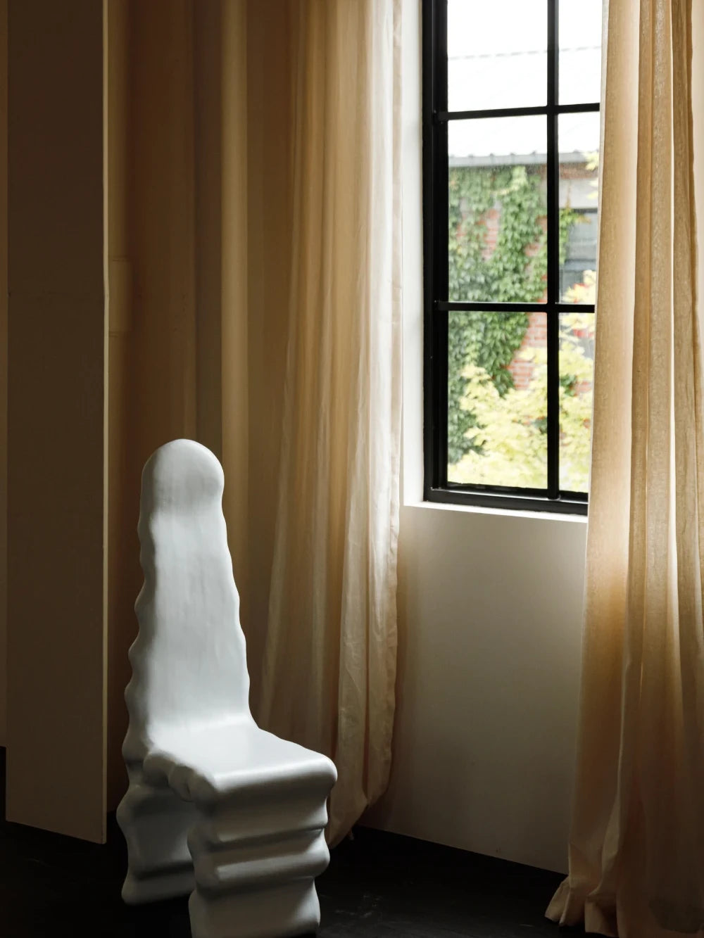 Asher Luxury 100% Belgian Flax Linen Curtain Pleated