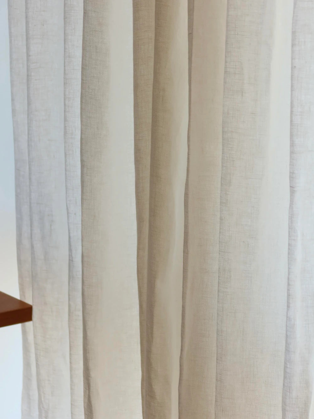 Asher Luxury 100% Belgian Flax Linen Curtain Pleated