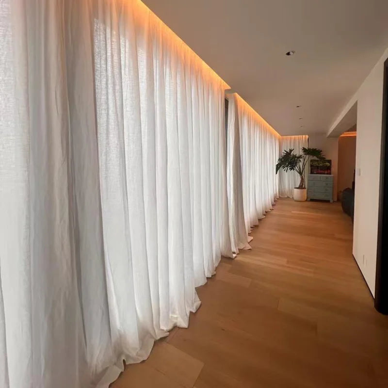 Asher Belgian Flax Linen Curtains – 100% Linen, Custom Size, Light Filtering or Blackout