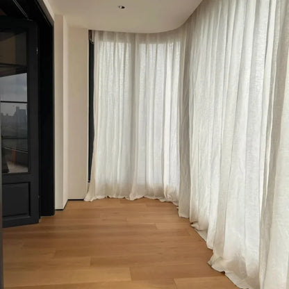 Asher Belgian Flax Linen Curtains – 100% Linen, Custom Size, Light Filtering or Blackout