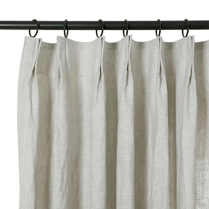 Asher Belgian Flax Linen Curtains – 100% Linen, Custom Size, Light Filtering or Blackout