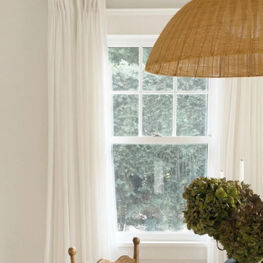 Asher Belgian Flax Linen Curtains – 100% Linen, Custom Size, Light Filtering or Blackout