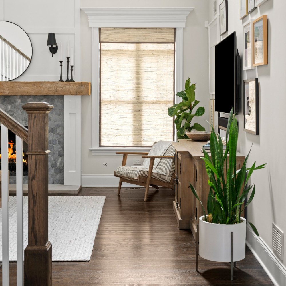 Beige Woven Wood Shades - Soft & Warm, Perfect for Any Decor