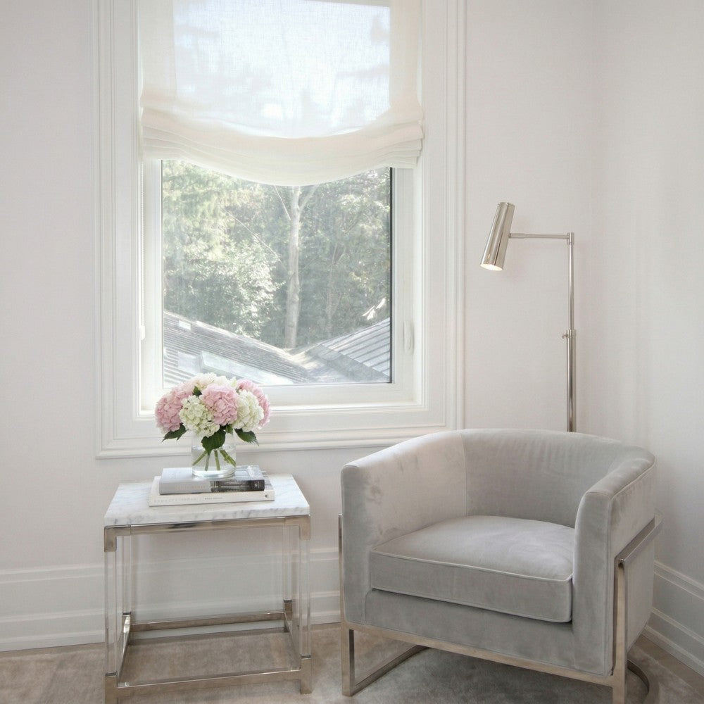 Asher 100% Belgian Flax Linen Relaxed Roman Shades