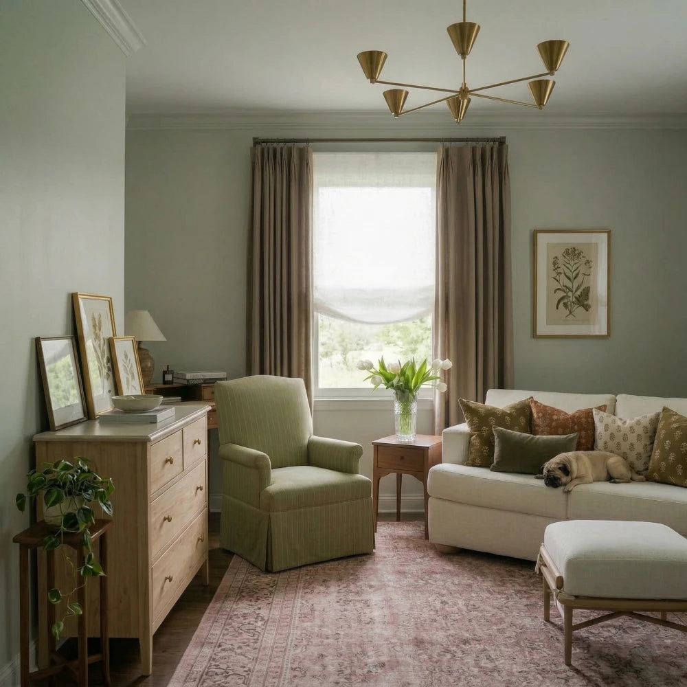 Asher 100% Belgian Flax Linen Relaxed Roman Shades