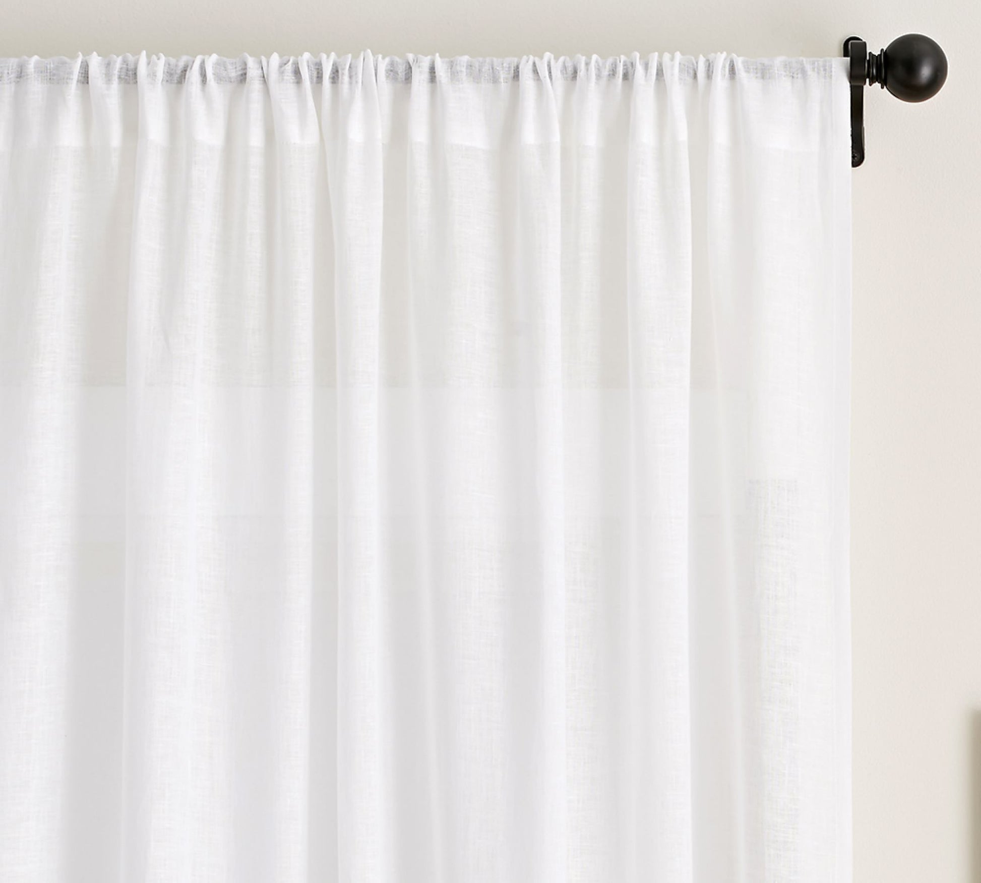 Belgian Flax 100% Linen Sheer Curtain Custom - MorraHome