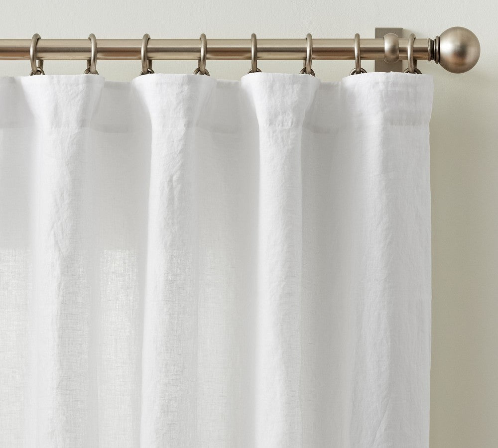Belgian Flax 100% Linen Unlined Curtain Custom - MorraHome