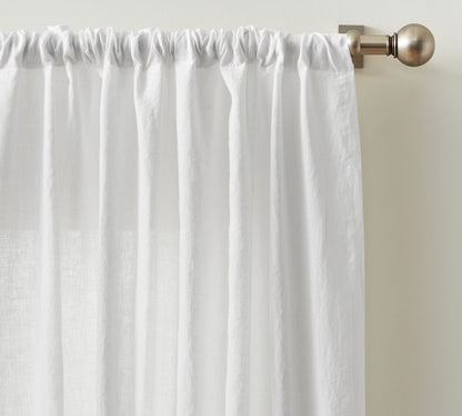 Belgian Flax 100% Linen Unlined Curtain Custom - MorraHome