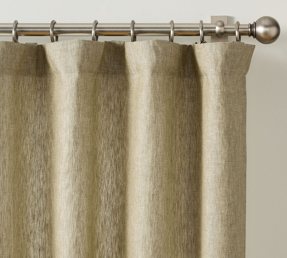 Belgian Flax 100% Linen Unlined Curtain Custom - MorraHome