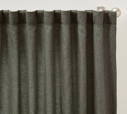 Belgian Flax 100% Linen Unlined Curtain Custom - MorraHome