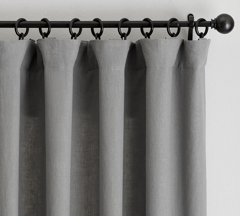Belgian Flax 100% Linen Unlined Curtain Custom - MorraHome