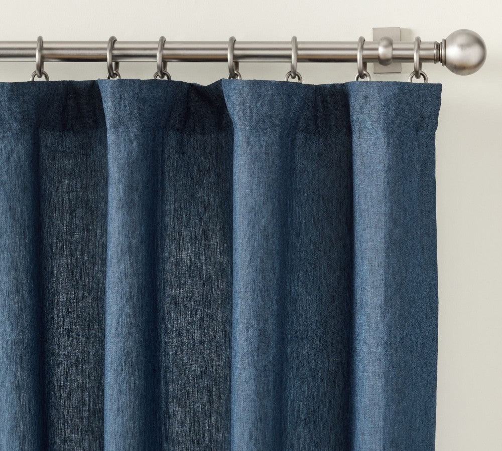Belgian Flax 100% Linen Unlined Curtain Custom - MorraHome