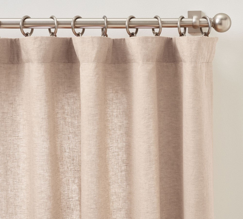 Belgian Flax 100% Linen Unlined Curtain Custom - MorraHome