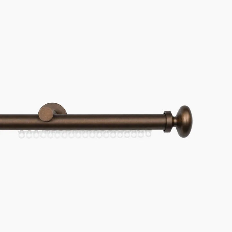 Bennett Single Decorative Traverse Curtain Rod, Heavy Duty