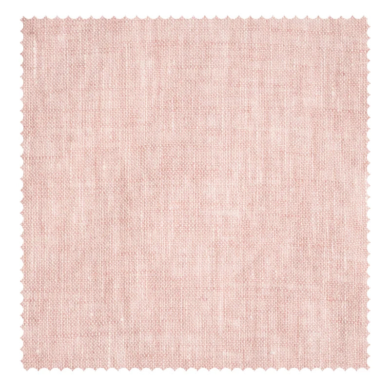Asher Belgian Flax Linen Fabric Swatch - Blush Pink