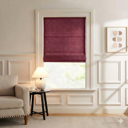 Harper Custom Linen Roman Shades - Smooth Loop Cord Lift