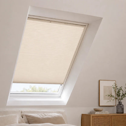 Custom Blackout Skylight Cellular Shades, Solar powered Motorized System