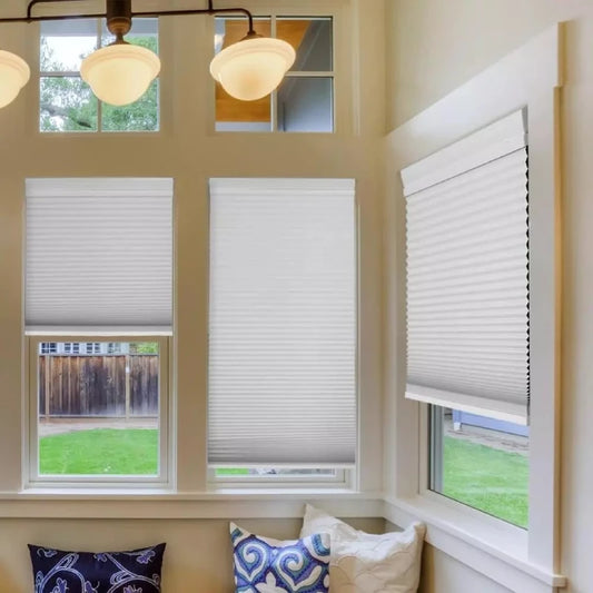Custom No-Drill Top Down Bottom Up Blackout Cellular Shades