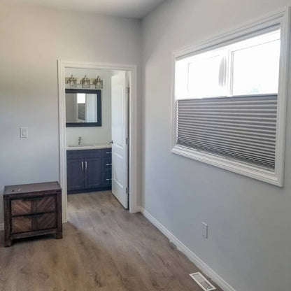 Custom No-Drill Top Down Bottom Up Blackout Cellular Shades