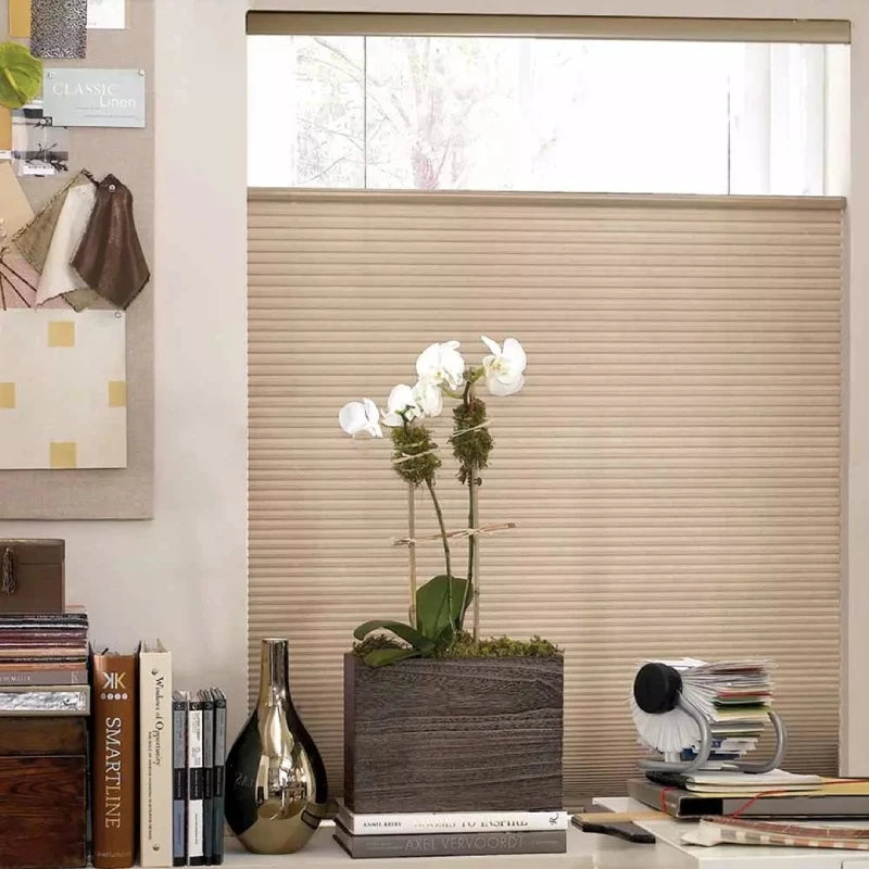 Custom No-Drill Top Down Bottom Up Blackout Cellular Shades