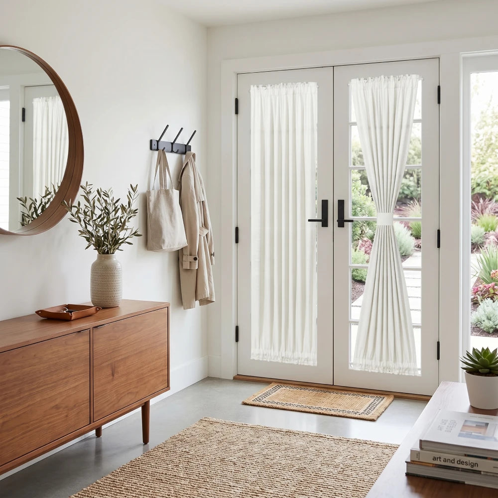 Custom French Door Curtains