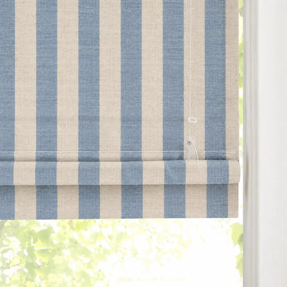 Sawyer Custom Striped Roman Shades
