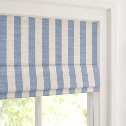 Sawyer Custom Striped Roman Shades