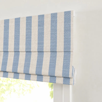 Sawyer Custom Striped Roman Shades