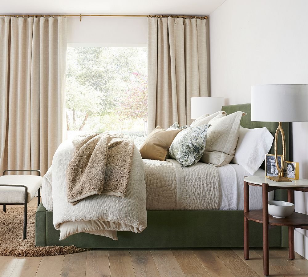 Emery 100% Linen Blackout Curtain Custom - MorraHome