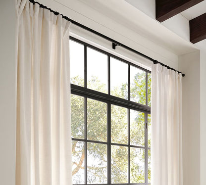 Emery 100% Linen Blackout Curtain Custom - MorraHome