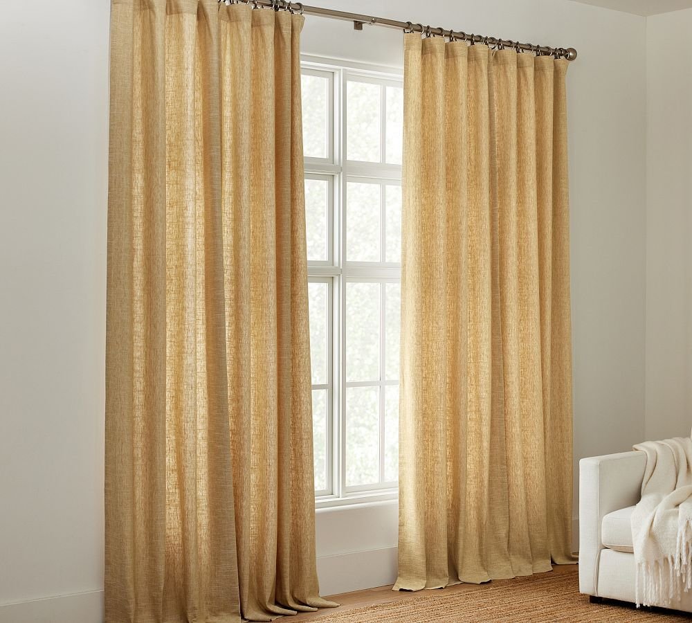Emery 100% Linen Blackout Curtain Custom - MorraHome