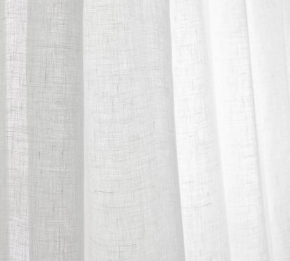 Emery 100% Linen Sheer Curtain Custom - MorraHome