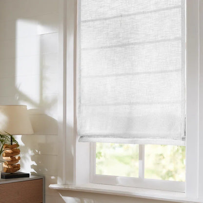 Everett Custom Cotton Roman Shades
