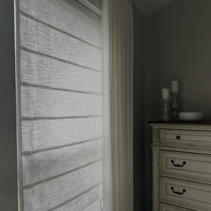 Everett Custom Cotton Roman Shades