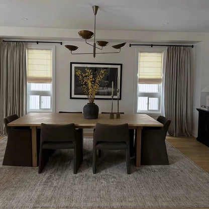 Harper Custom Linen Roman Shades, Motorized & Cordless Options