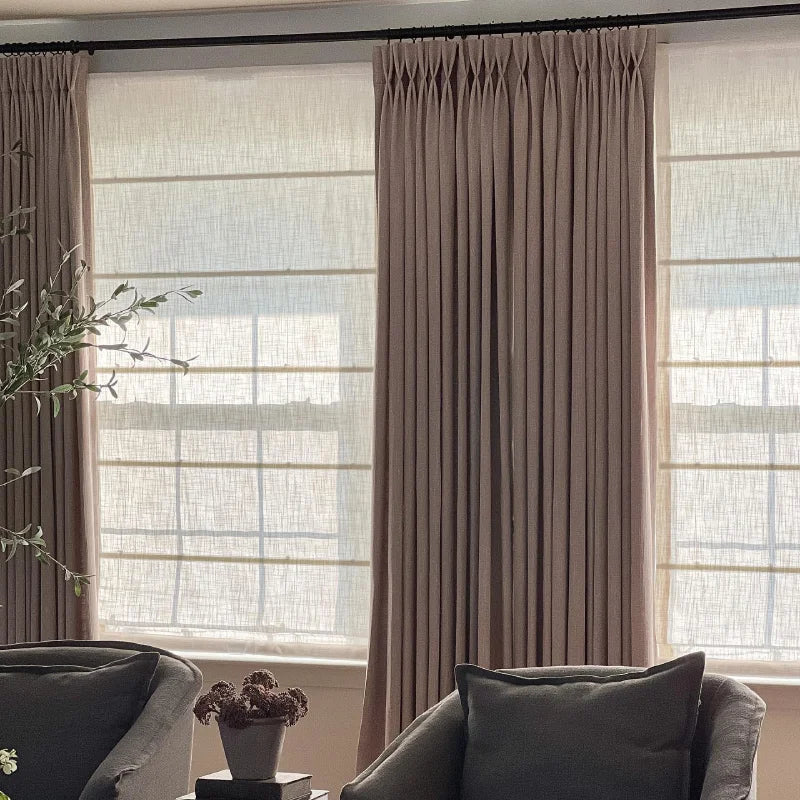 Harper Custom No-Drill Roman Shades, Cordless & Motorized Options