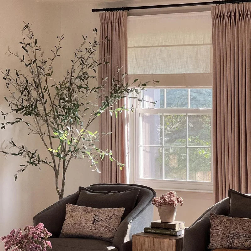 Harper Custom No-Drill Roman Shades, Cordless & Motorized Options