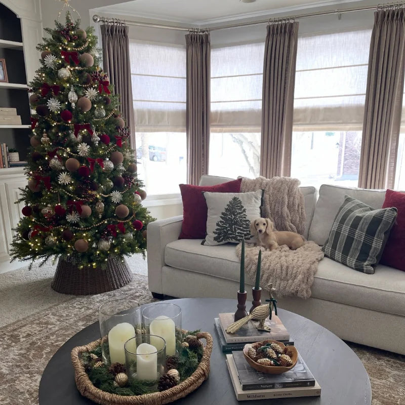 Harper Custom No-Drill Roman Shades, Cordless & Motorized Options